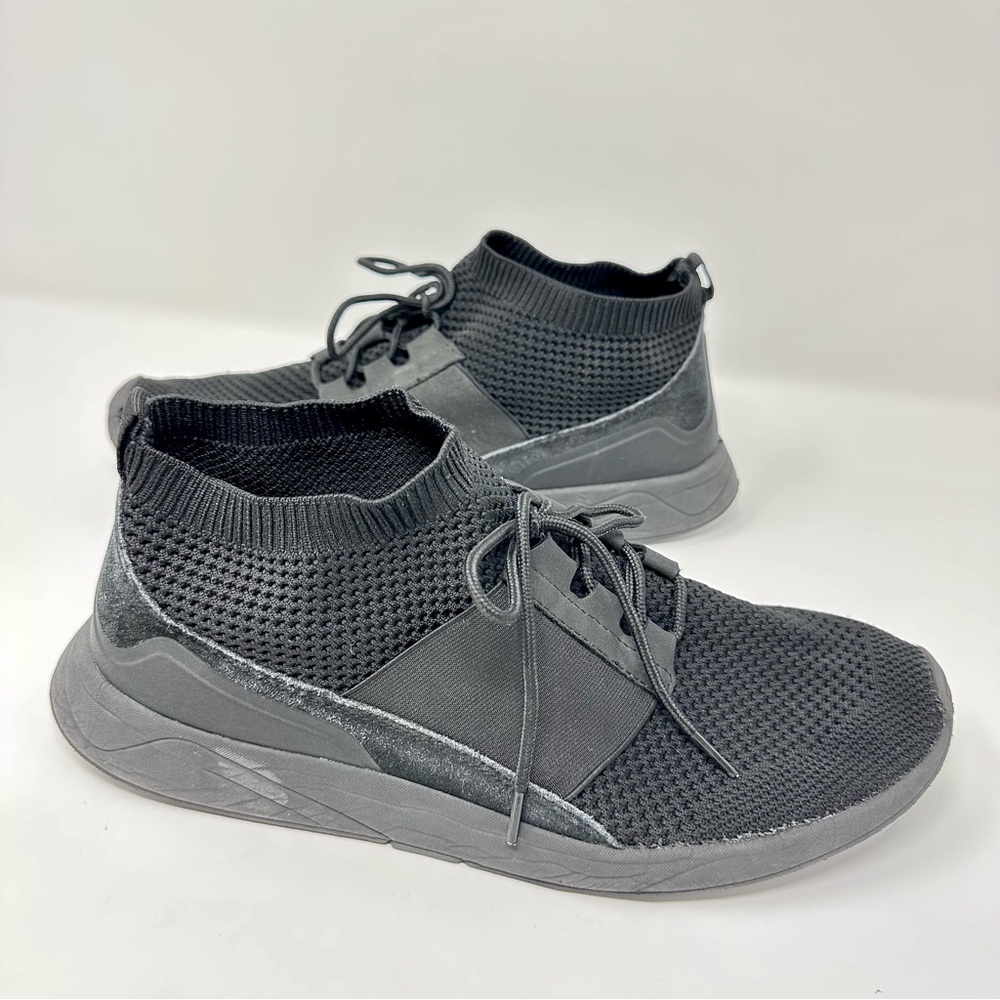Black Fabric Sneakers. Gently used in excellent condition.